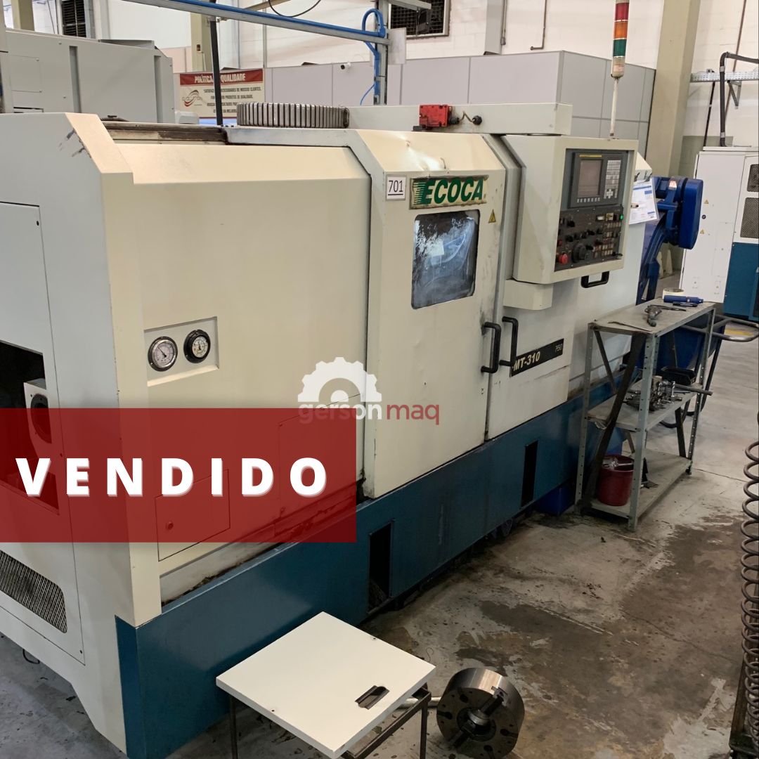 TORNO CNC ECOCA MT310 750 ANO 2008